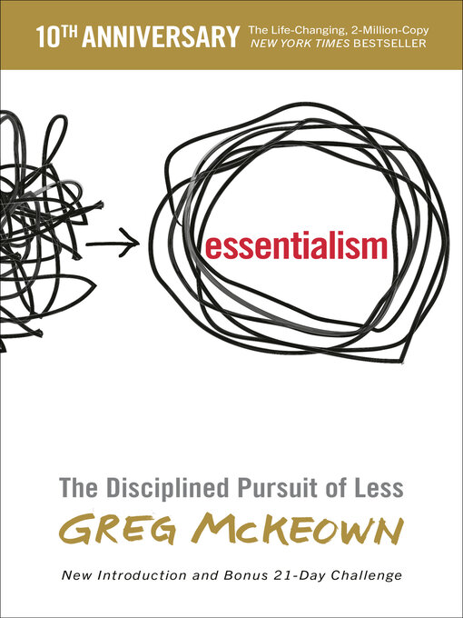 Title details for Essentialism by Greg McKeown - Wait list